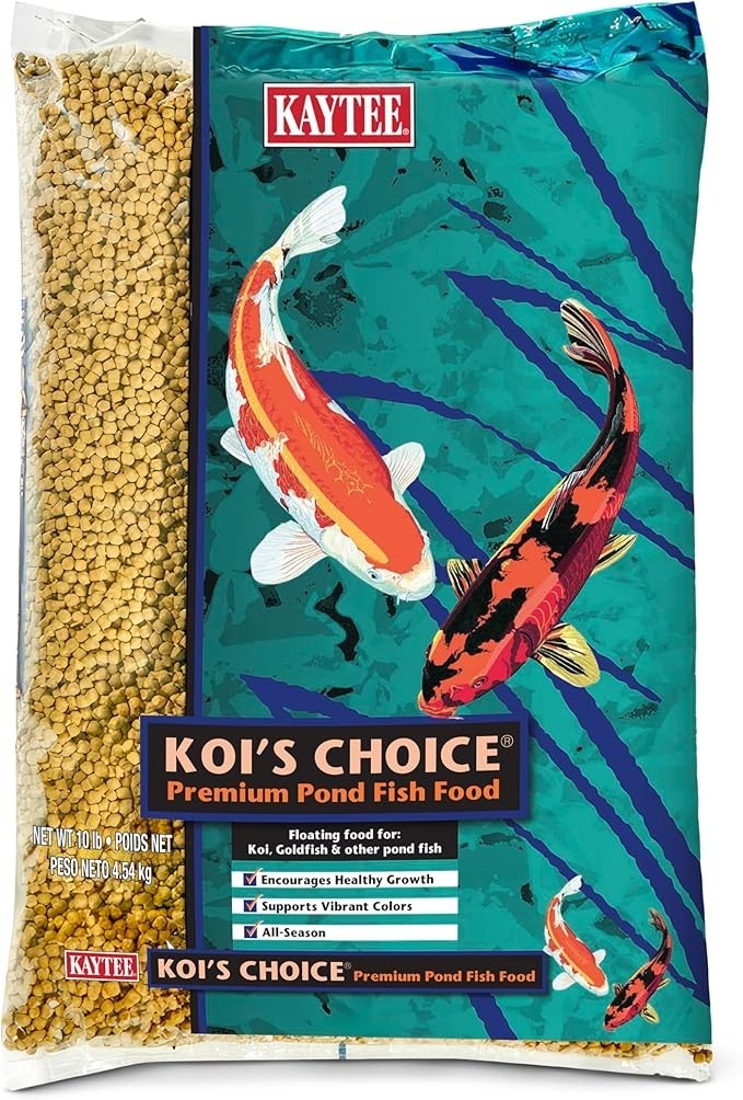 Kaytee Koi’s Choice Koi Floating Fish Food for Ponds, Goldfish and Freshwater Po