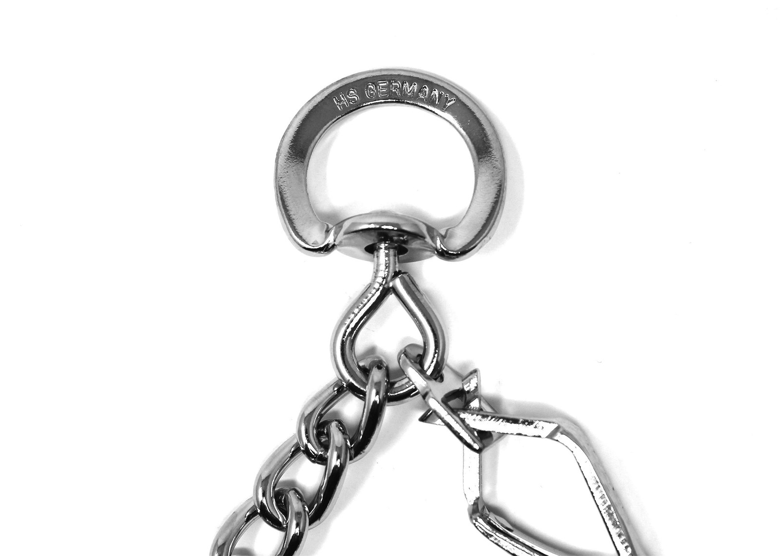 23In Chrome Plated Steel Prong Dog Collar With Quick Release Snap Made In Ger…