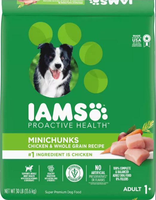 Iams Proactive Health Adult MiniChunks Dry Pet Dog Food – 30 lbs