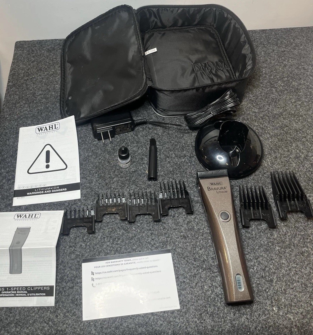 Wahl Bravura Lithium Cordless Pet Clipper Kit Tested Open Box