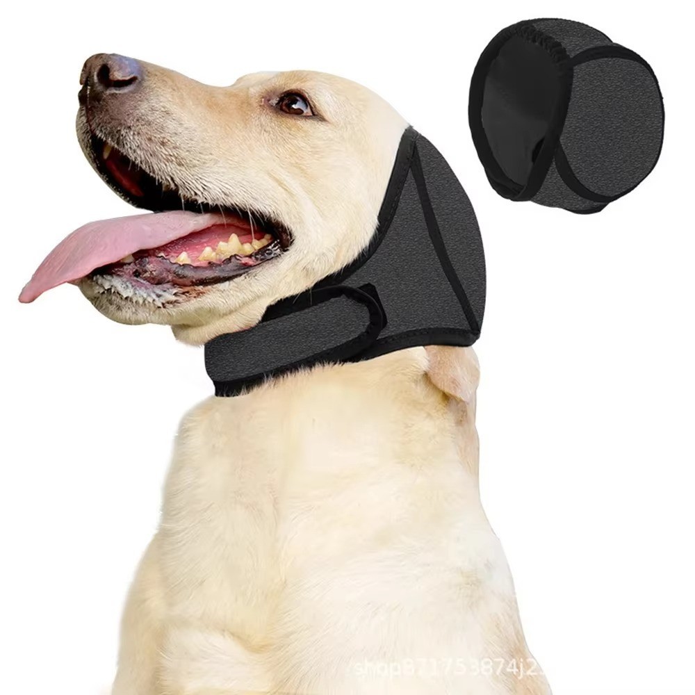 Calming Dog Ear Muffs Anti Anxiety Hood Cover Noise Reduction for Grooming Bath