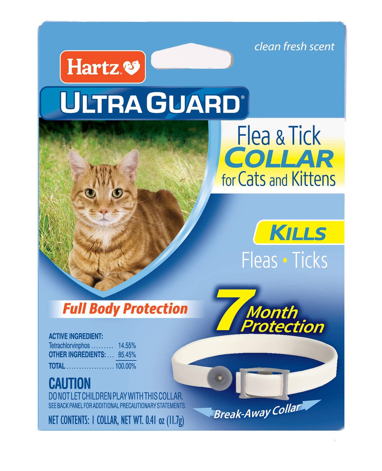 Hartz UltraGuard Flea & Tick Collar for Cats and Kittens, White