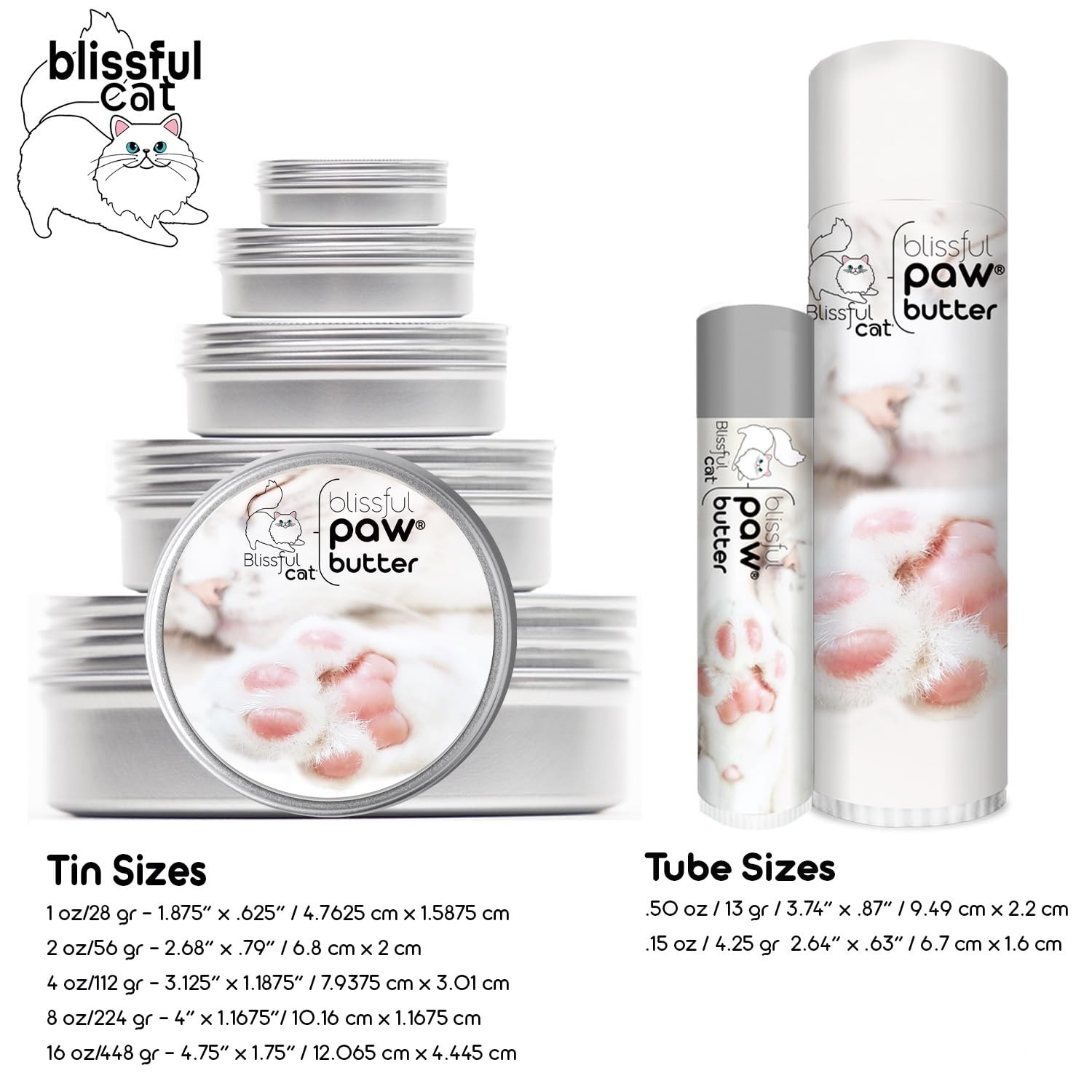 The Blissful Cat Paw Butter, Moisturizer for Dry 0.5 Ounce (Pack of 1)