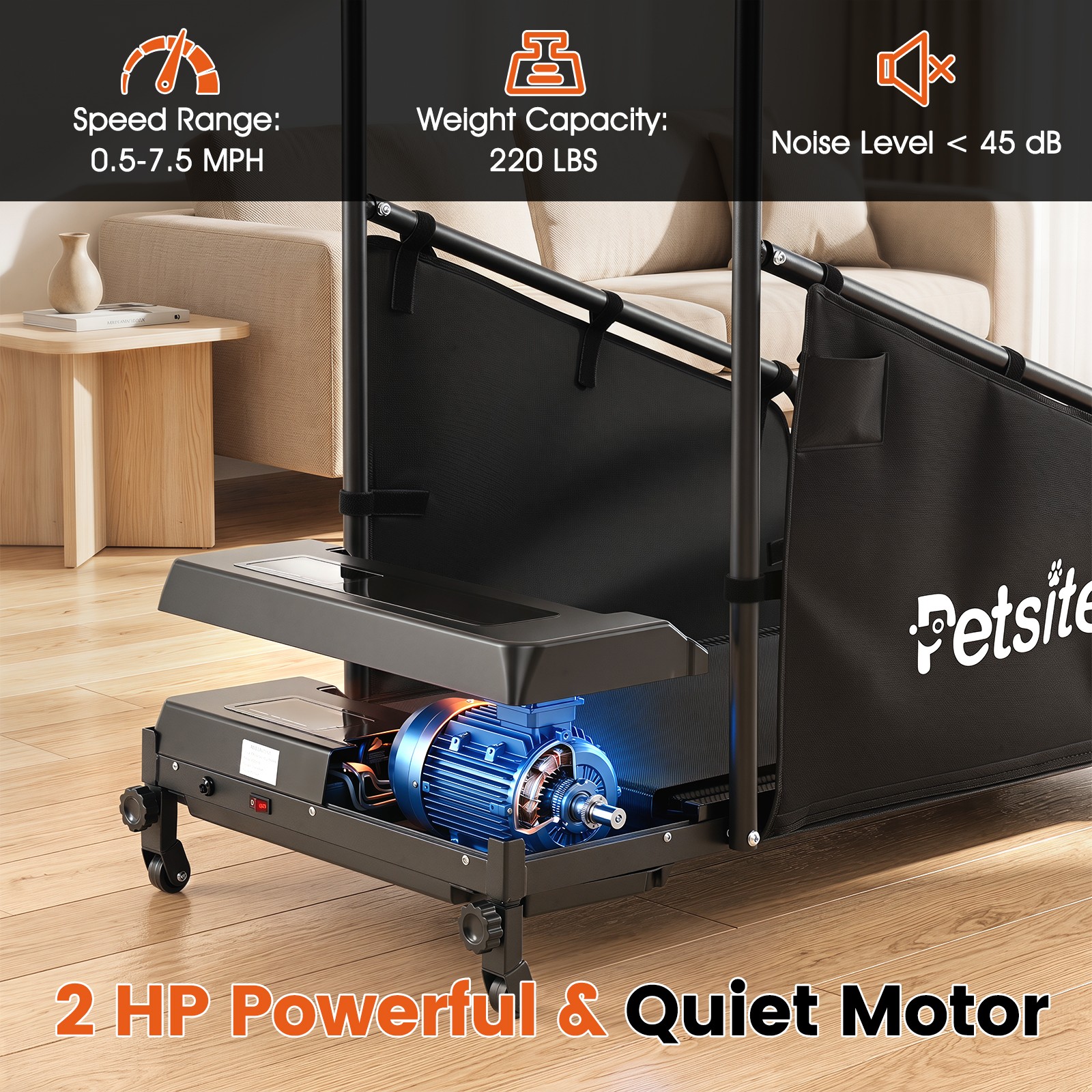 Dog Treadmill for Small & Medium Dogs w/ Remote Control & LCD Display for Home