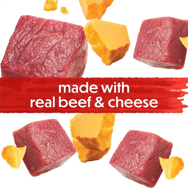 Soft Baked Dog Treats W/ Real Beef Cheese Crunchy Savory Snacks Adult Dogs New
