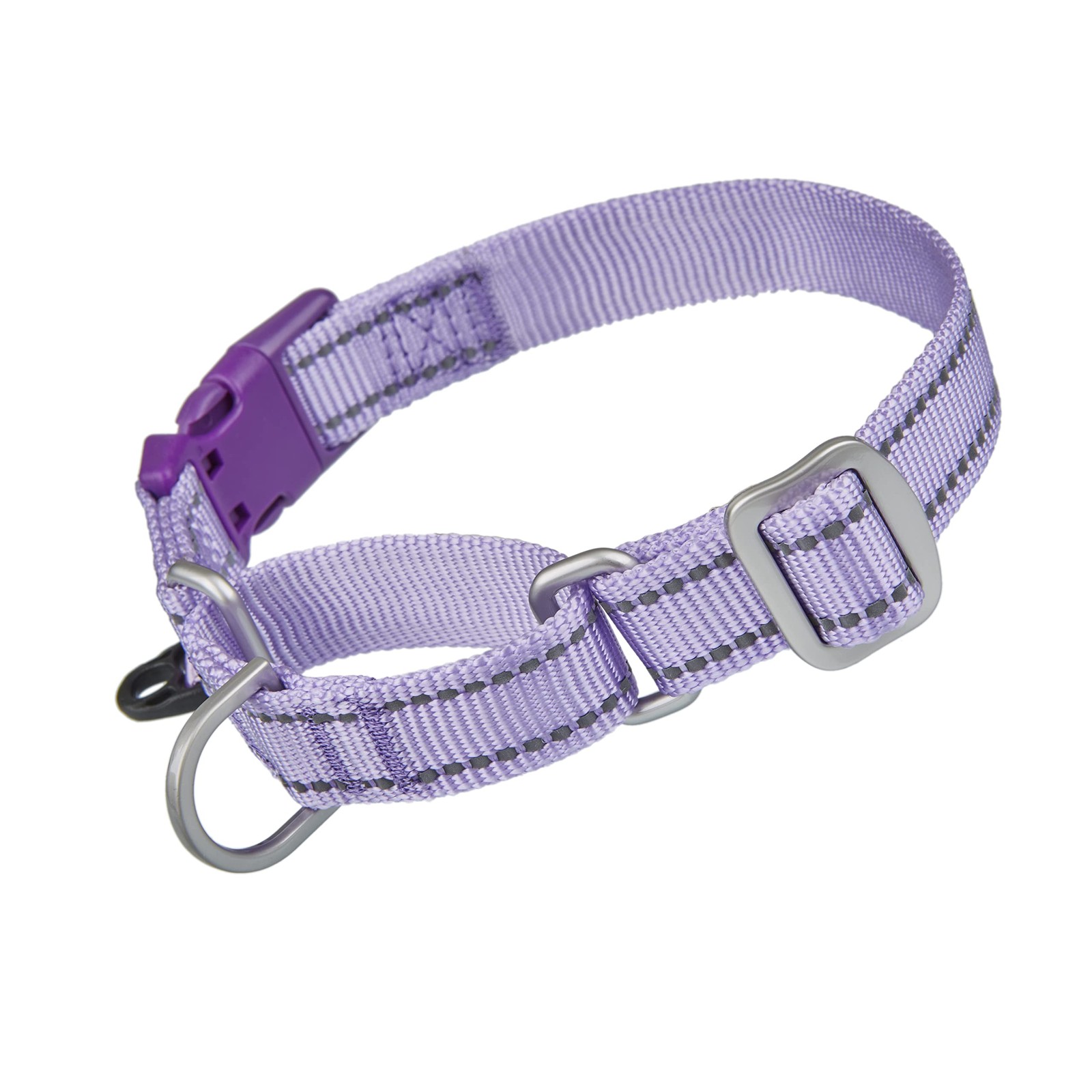 Petiry Martingale Collar Reflective Nylon Extra Small:10.4″-12″, Lilac