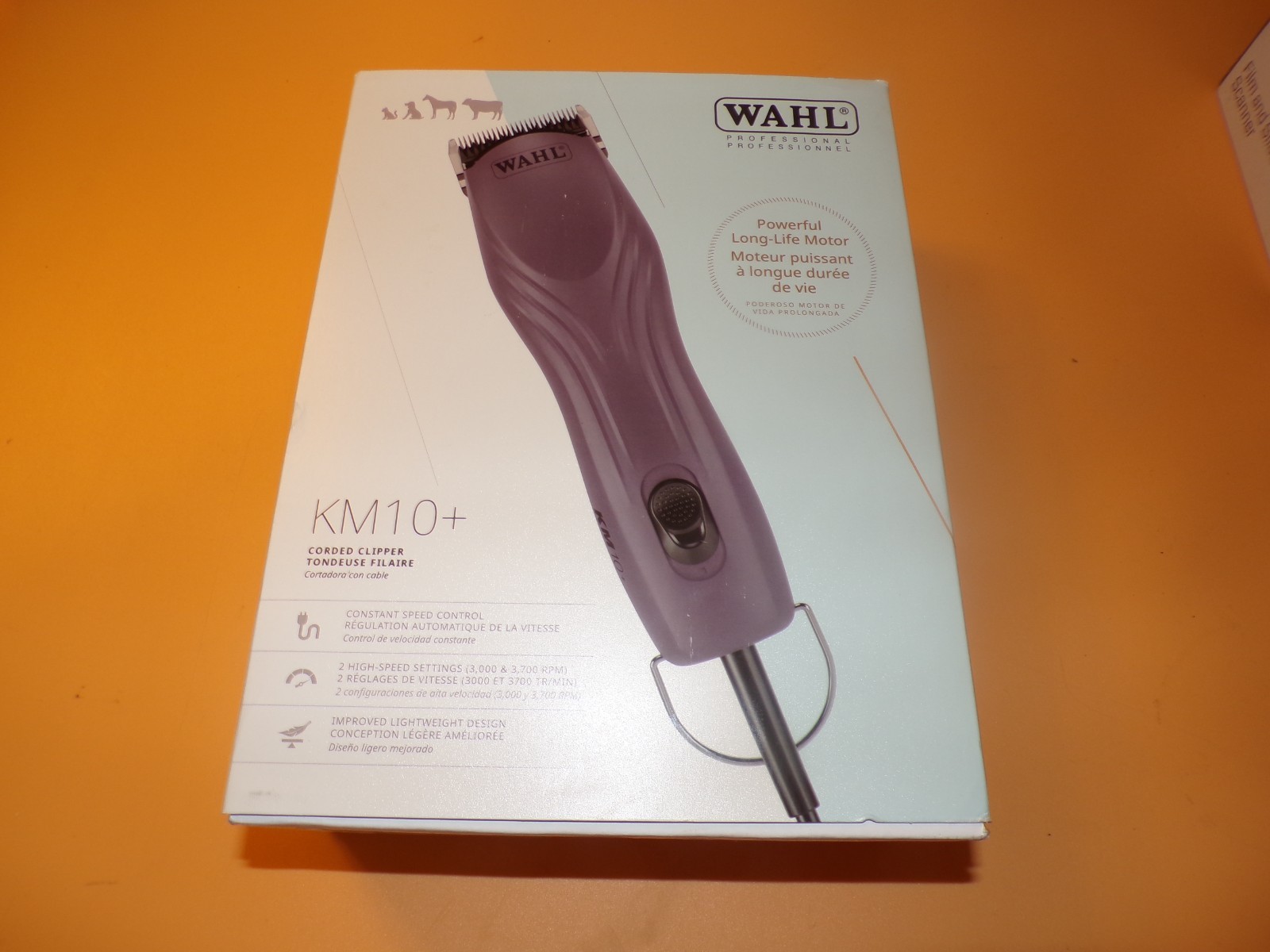Wahl Professional Animal Grooming KM10+ Corded Pet Clipper Purple
