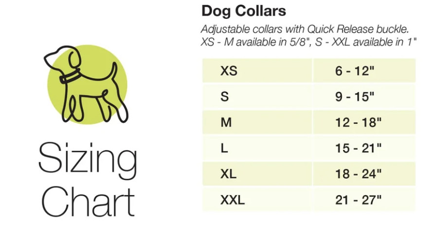 Up Country Dog Collar or Leash Pinecones Pattern Sizes XS, S, M, L, XL, XXL