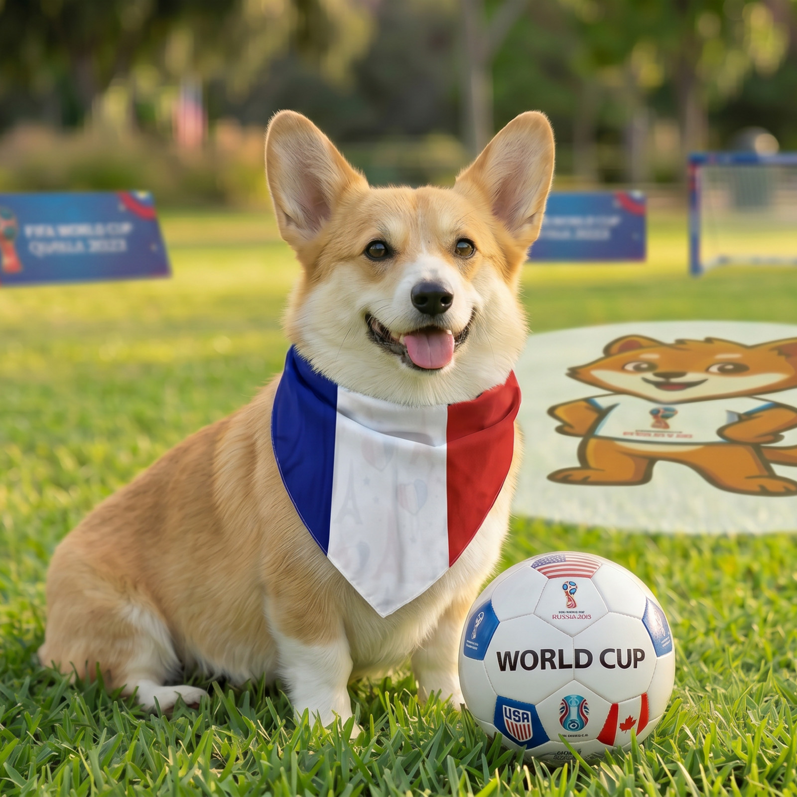 2-Packs Patriotic Dog Bandanas – Reversible Country Flag Pet Scarf