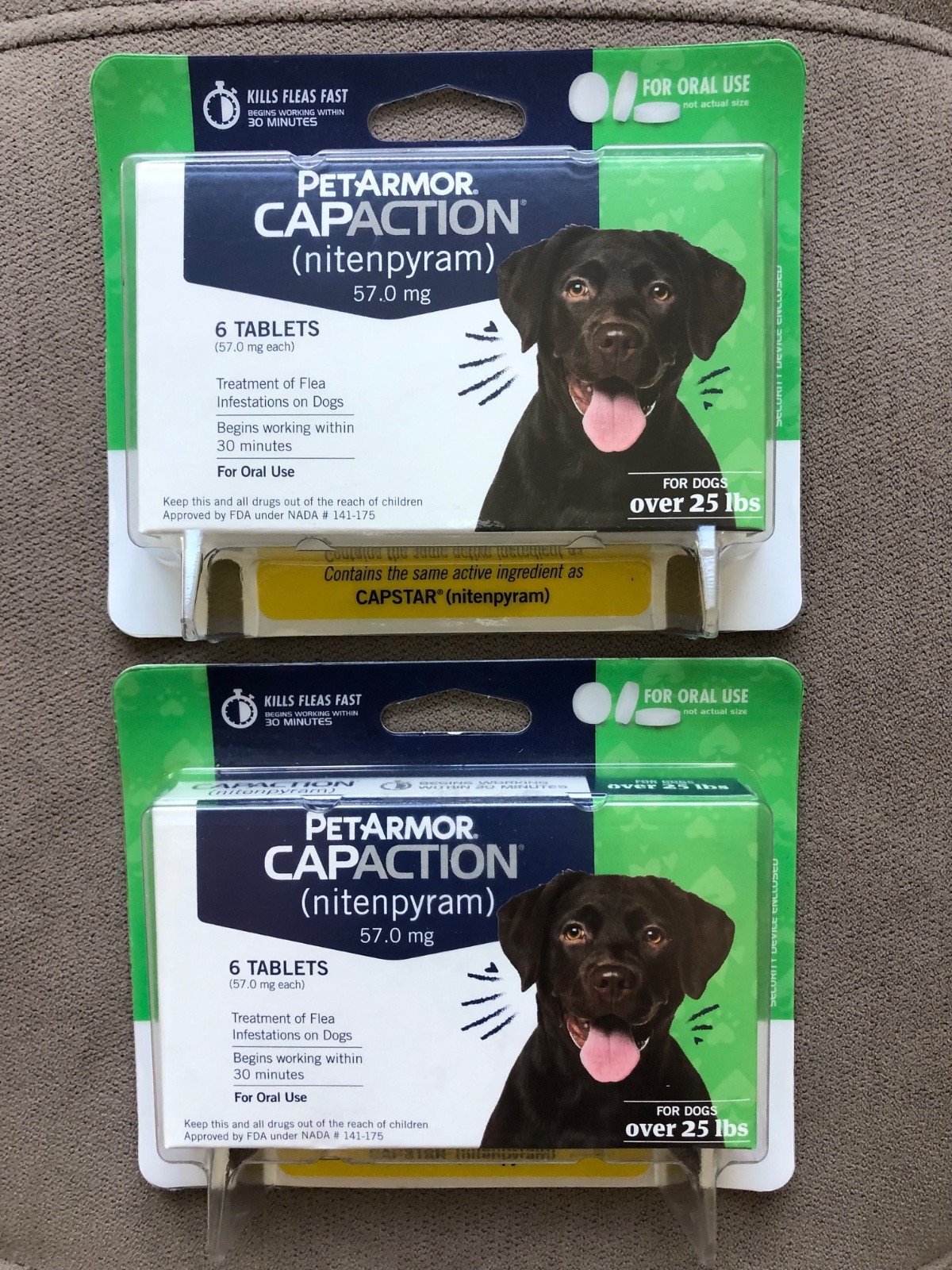 Pet Armor Flea Treatment Tabs Capaction Dogs Overs 25lbs 12 Tablets Exp 2027+