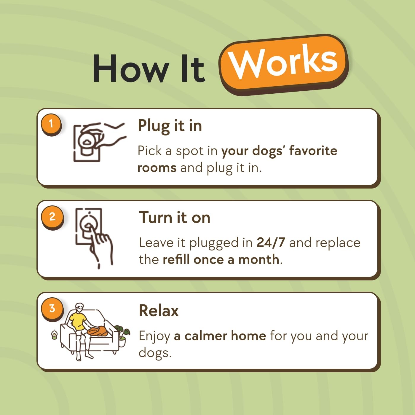 Therapet MD Dog Calming Pheromone Diffuser Anxiety Relief 60-Day Refill