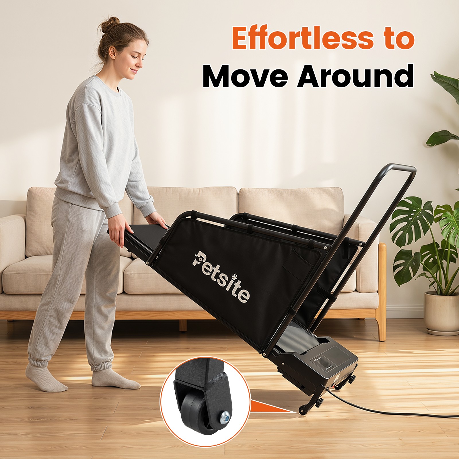 Dog Treadmill for Small & Medium Dogs w/ Remote Control & LCD Display for Home