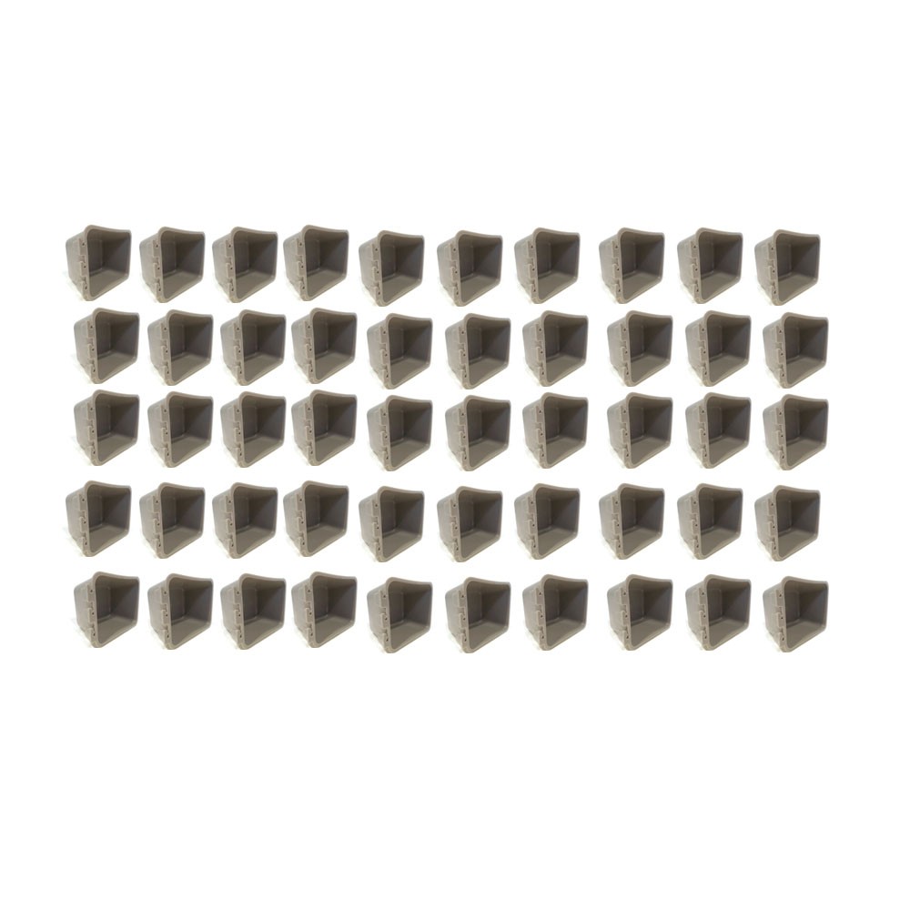 50pk Gray Cage Cups 1 Pint / 16 fl oz Hanging Feed & Water Cups Chicken Poultry