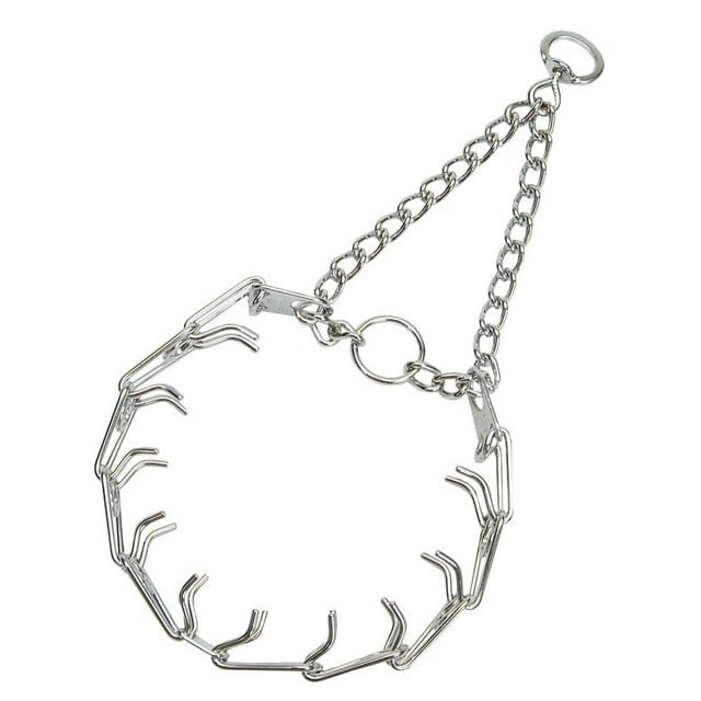 Herm. Sprenger Ultra-Plus Prong Dog Collar, Chrome, 3.0mm x 18″ Neck 22″ Chain