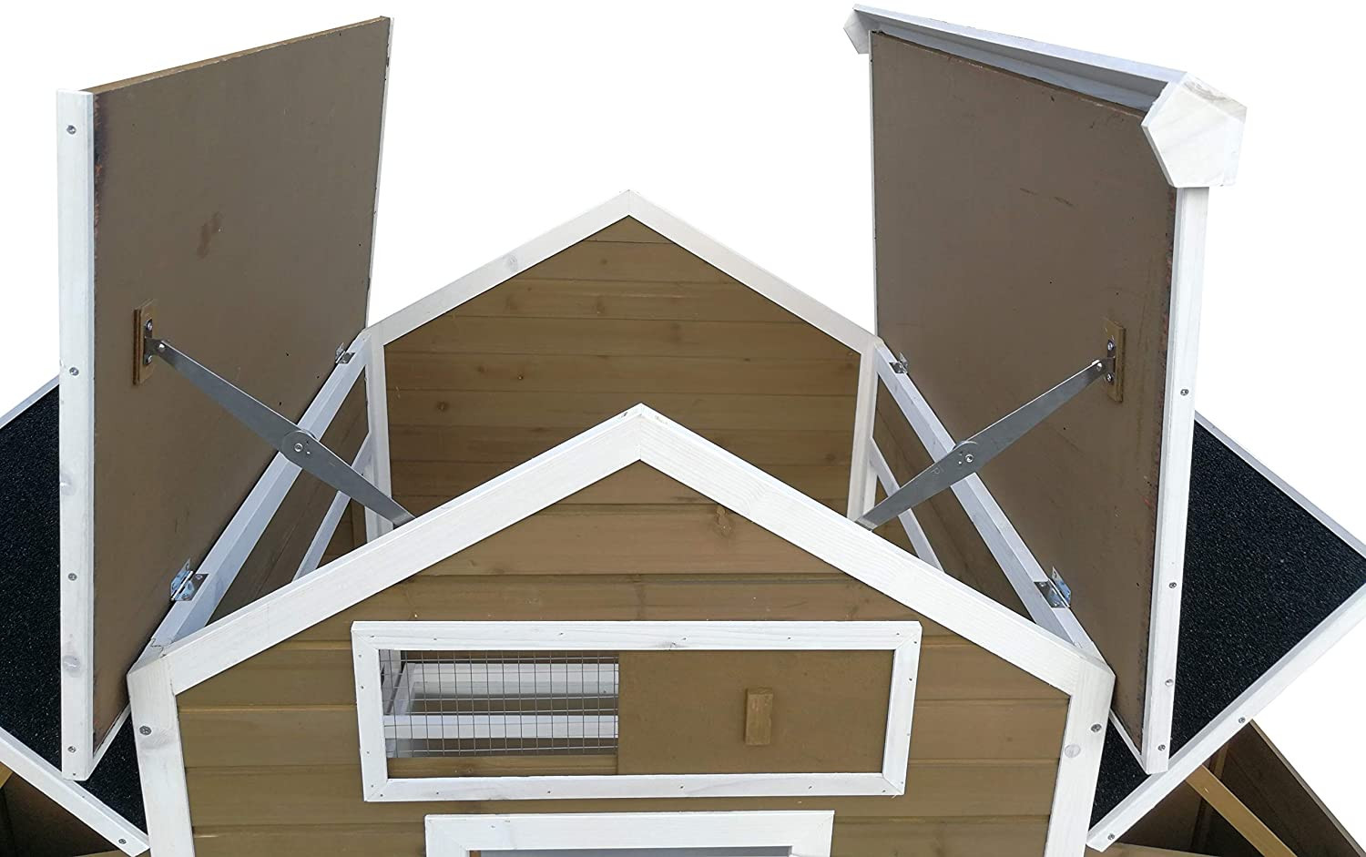 Wood Chicken Coop Backyard Hen House 4-8 Chickens with 6 Nesting Box New