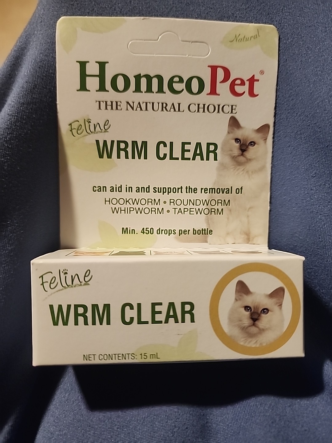 HomeoPet Feline WRM Clear Drops – 4730 (15ml)