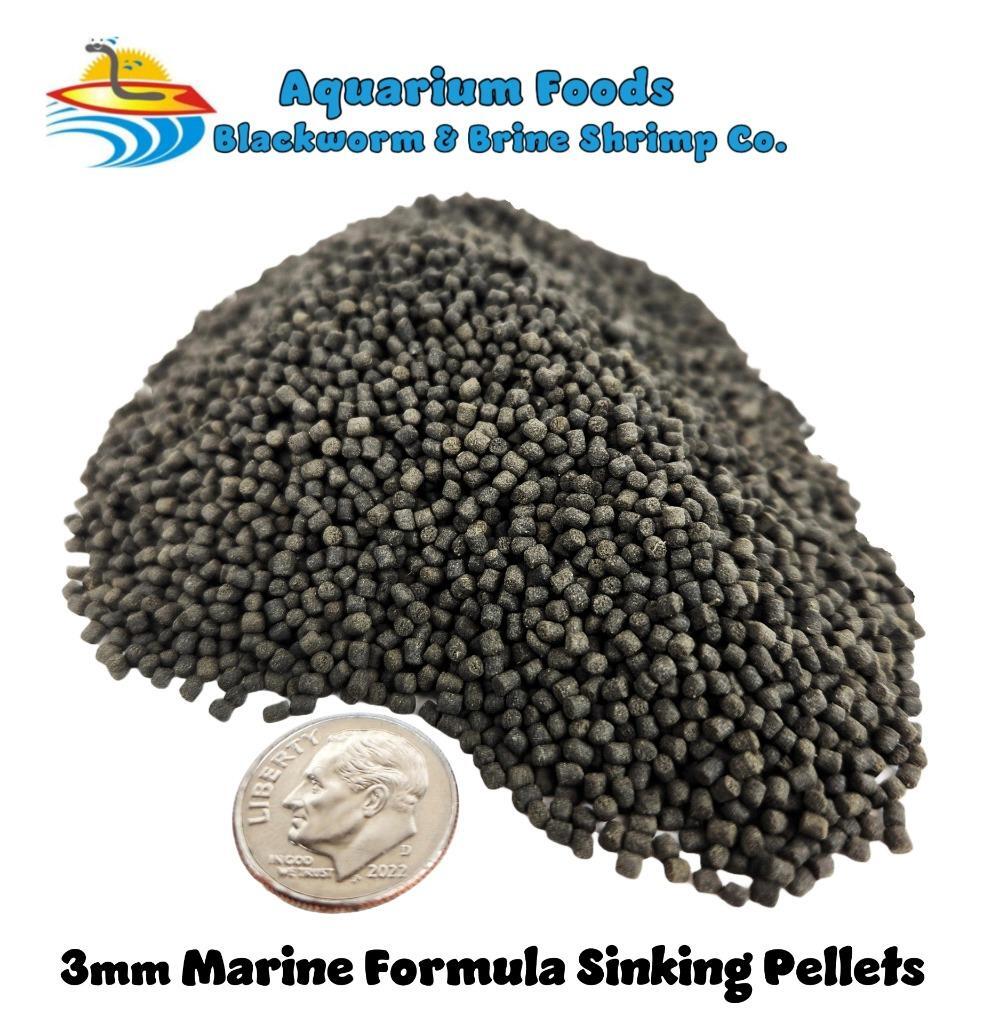 3MM MARINE SINKING PELLETS 2LB – 25LB BEST AVAILABLE! FREE SHIPPING!