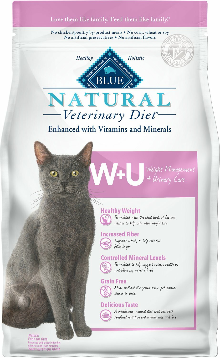 Blue Buffalo W+U Weight Management + Urinary Care Grain-Free Dry Cat Food 6.5 lb