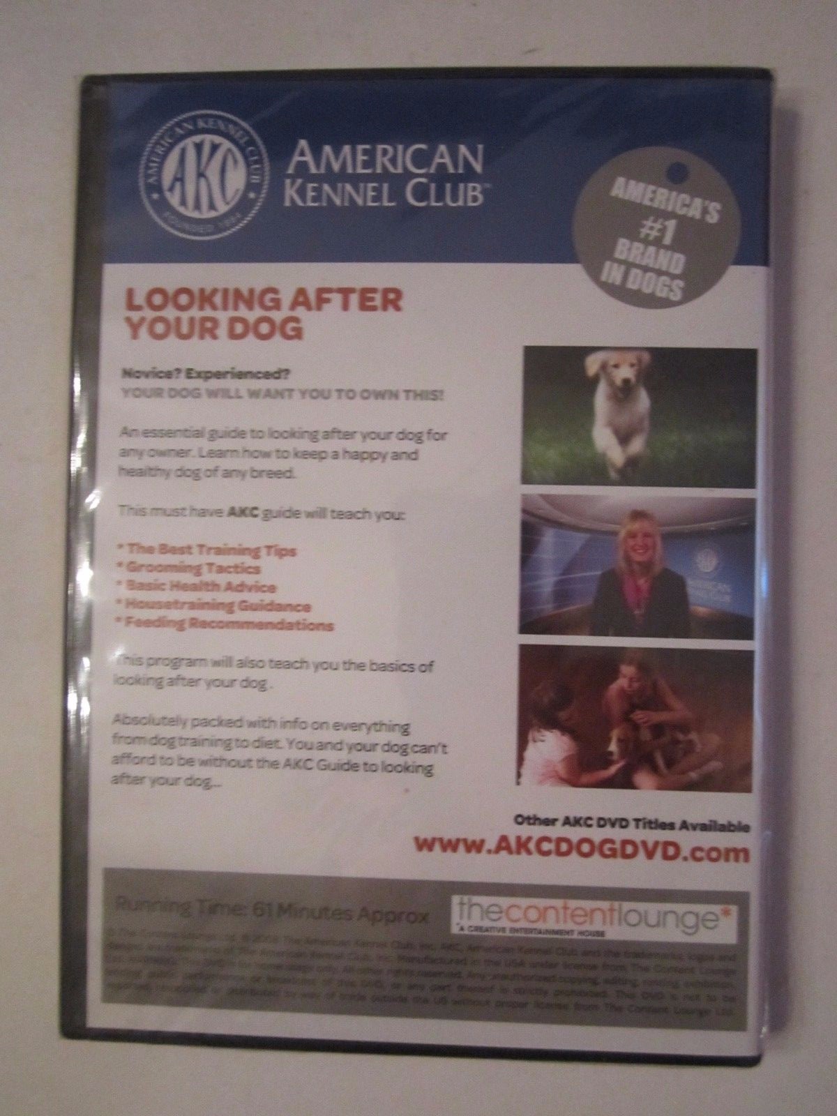THE EXPERT GUIDE TO LOOKING AFTER YOUR DOG DVD – AMERICAN KENNEL CLUB – AKC