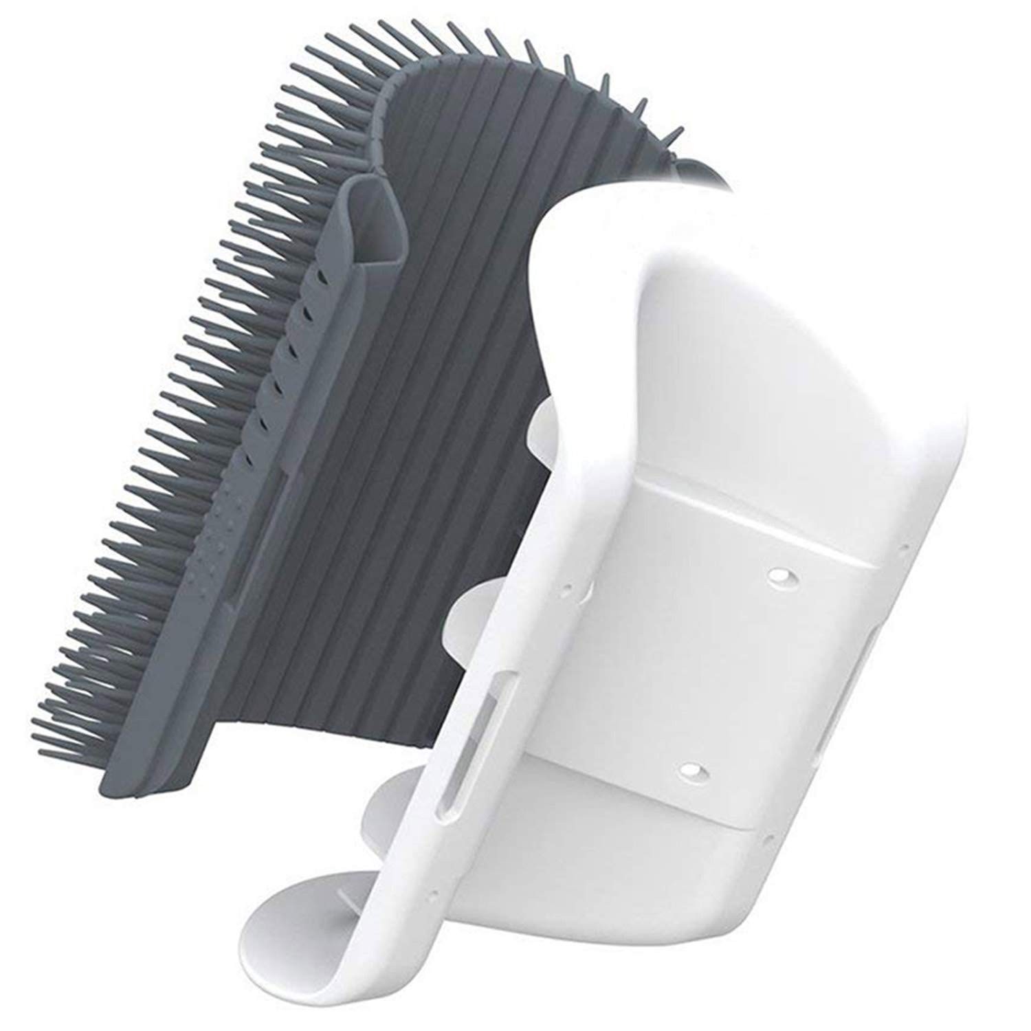 3.0 Softer Cat Self Groomer with 10 Piece Set, Grey (1 Pack)
