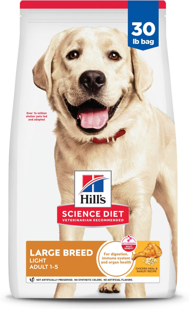 Hill’s Science Diet 603940 Light Weight Management Dry Dog Food – 30lbs