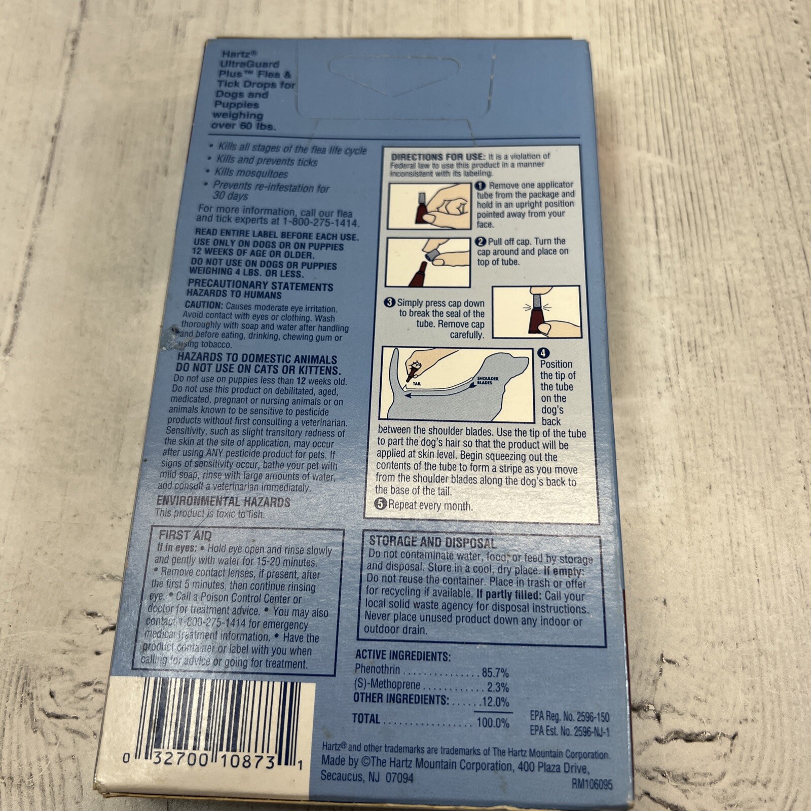 Hartz Ultra Guard Plus Flea Treatment for Dogs 60 lbs + 3 Month Supply Per Box