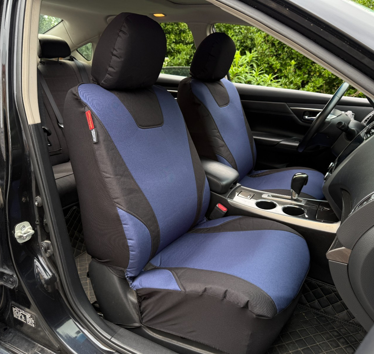 For Hyundai Kona 2018-Now Car Front Seat Covers Protectos Waterproof Canvas 2PCS
