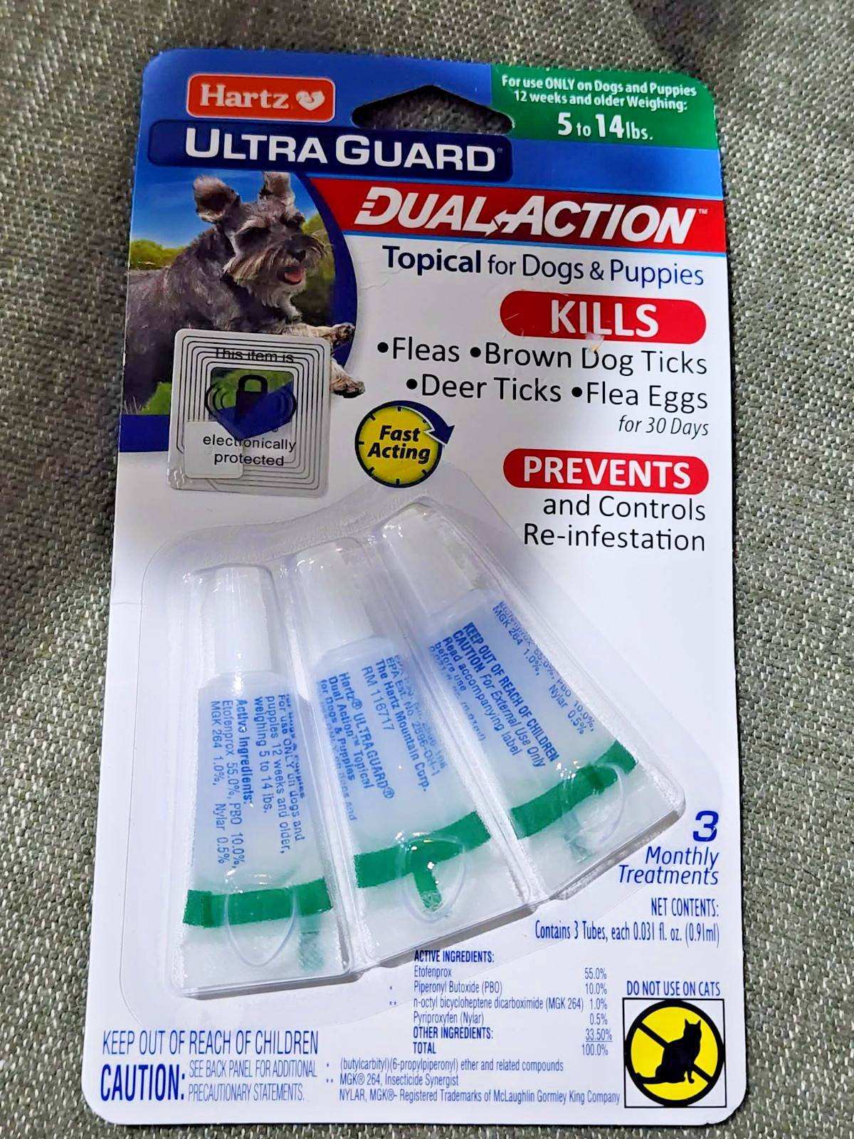Hartz Ultra Guard Dual Action for Dogs 5-14lbs