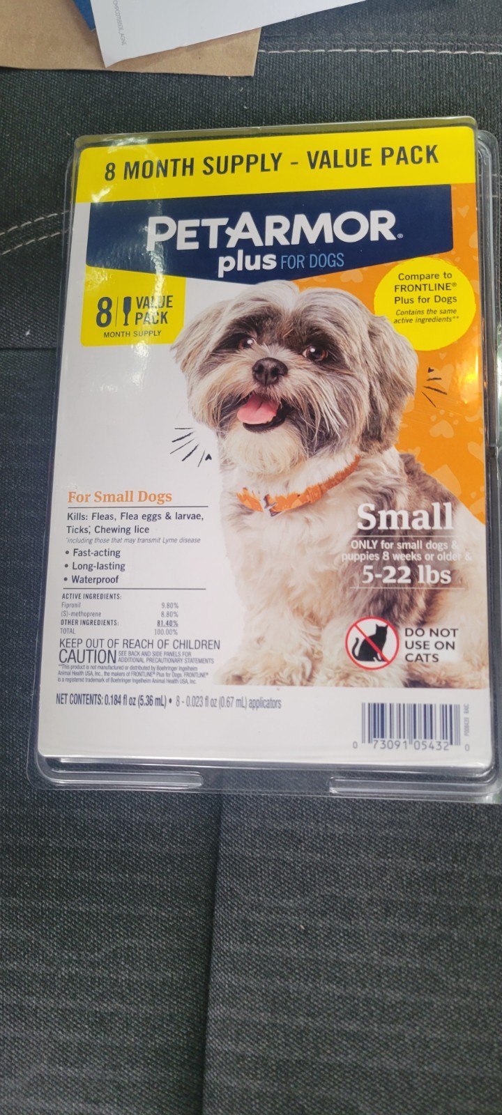 PetArmor Plus Flea and Tick Prevention for Dogs 5-22 lbs