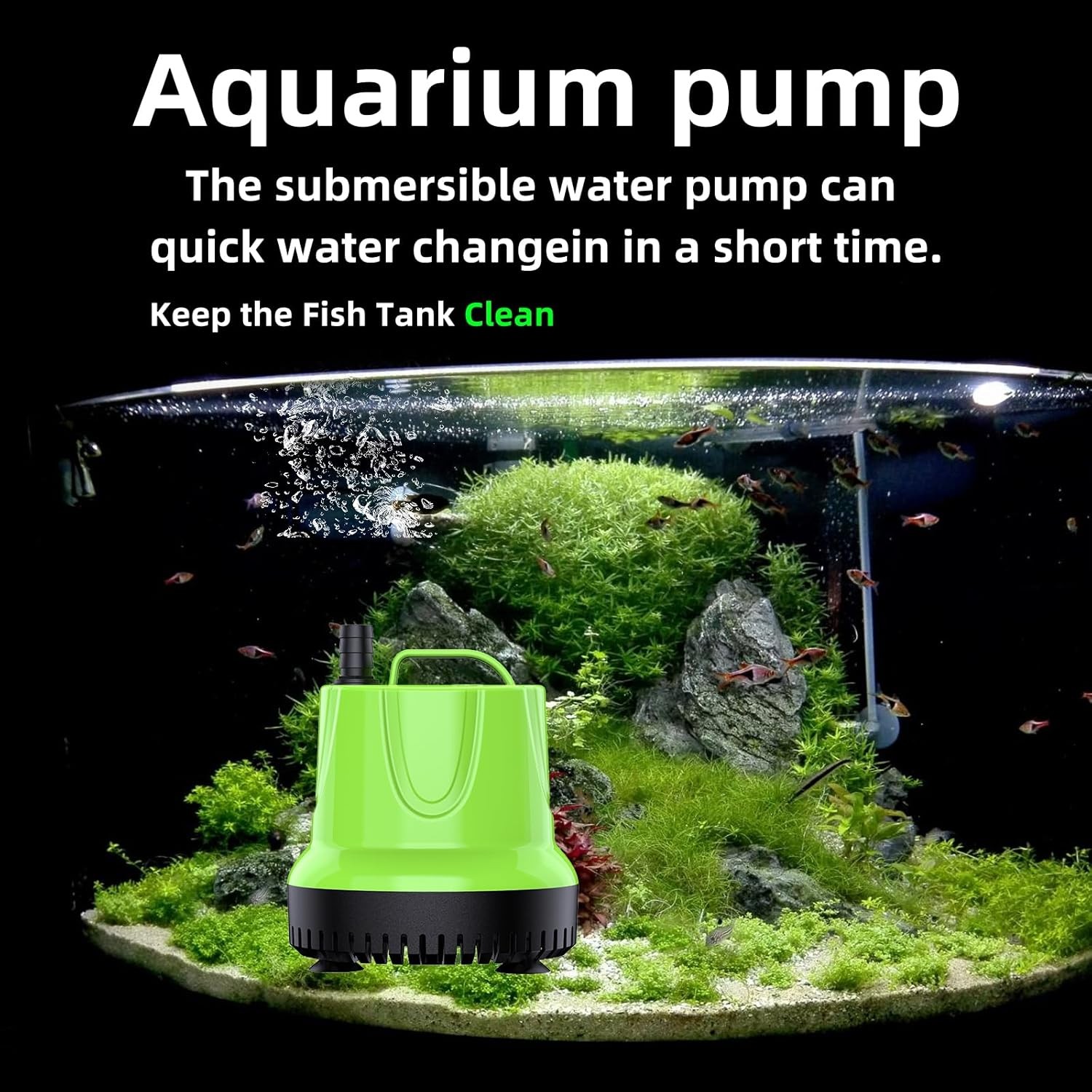Submersible Water Pump for Pond Aquarium Hydroponics Fish Tank Fountain