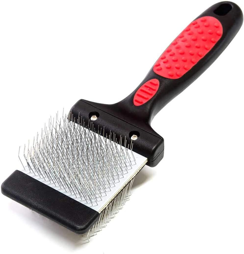 PRO Pet FIRM Single-Wide DOUBLE-SIDED FLEXIBLE SLICKER BRUSH Dog Cat Mat Breaker