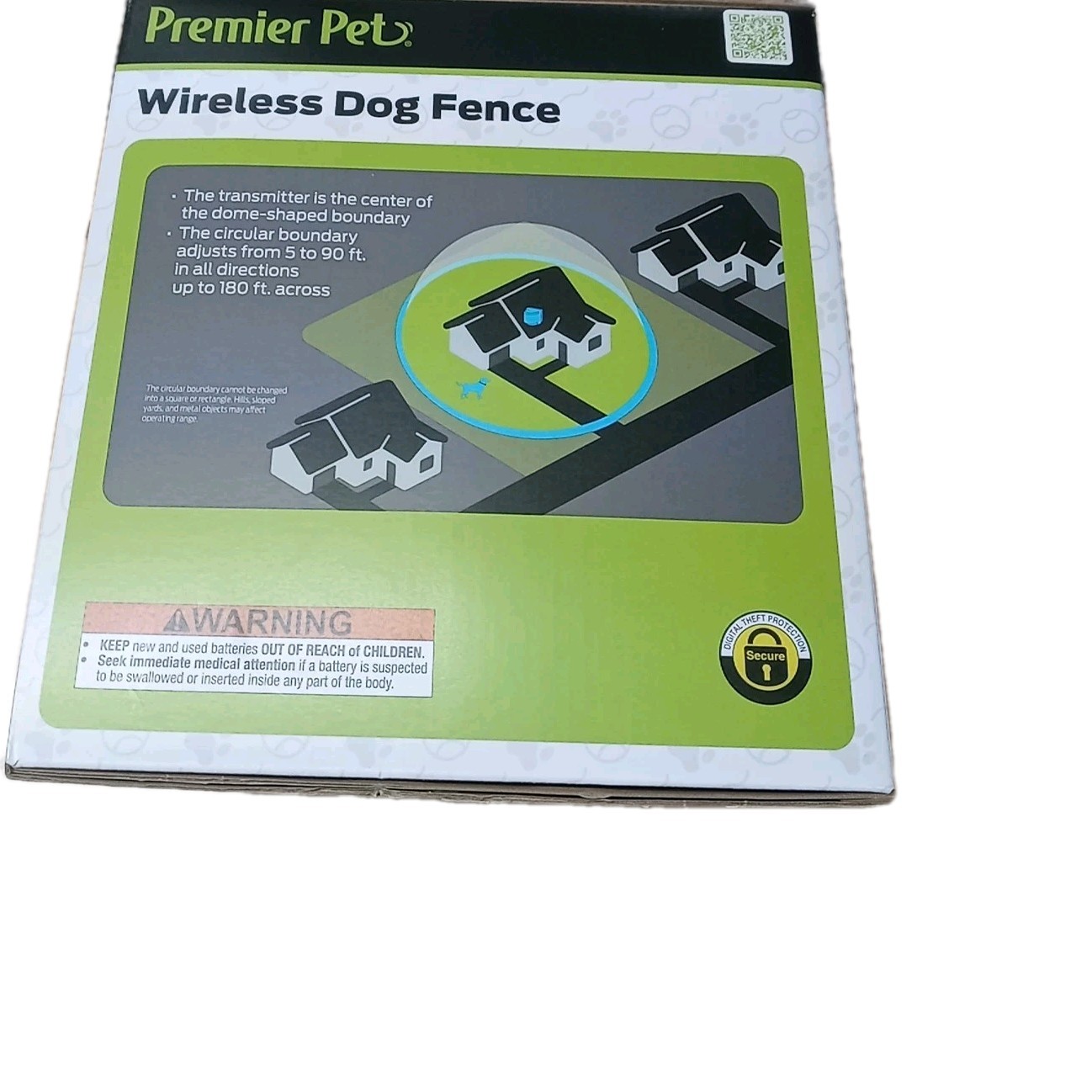 New Premier Pet GIF00-16917 Wireless Dog Fence New in Box Covers Up To 1/2 Acre