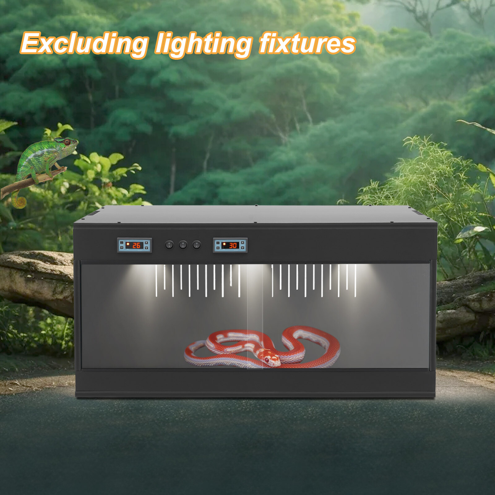 0.1m³ Volume Cage Reptile Pet Enclosure Lizard Spider Snake Geckos Breeding Box!