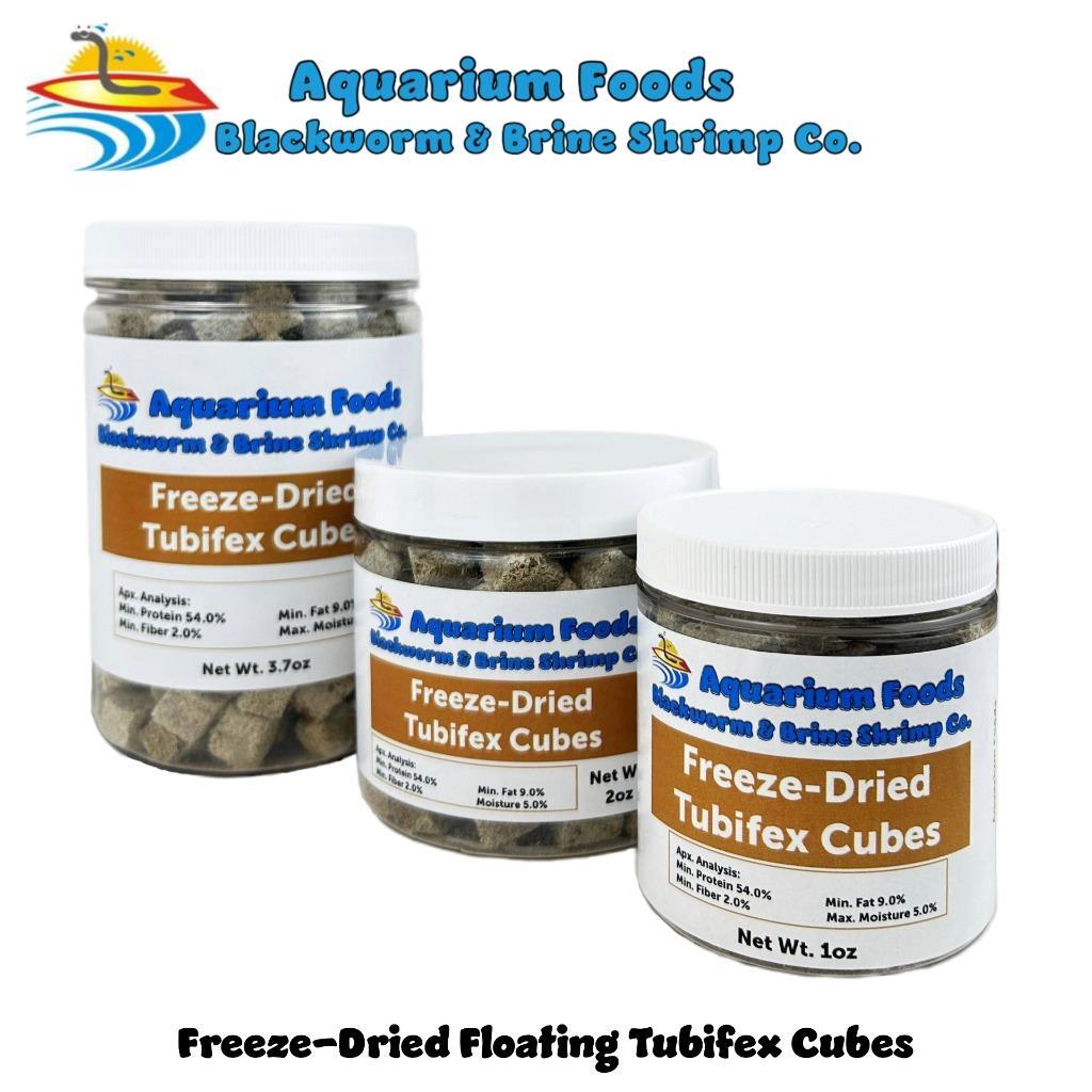 Tubifex Worms — Freeze-Dried Tubifex Cubes for Cichlids, Discus, Bettas. JAR