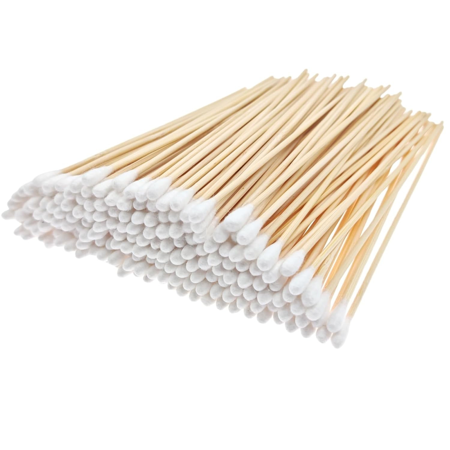 New Large Q Tips Dog Ears, 200Pcs, 6-Inch Bamboo Cotton Swabs,Extra Long