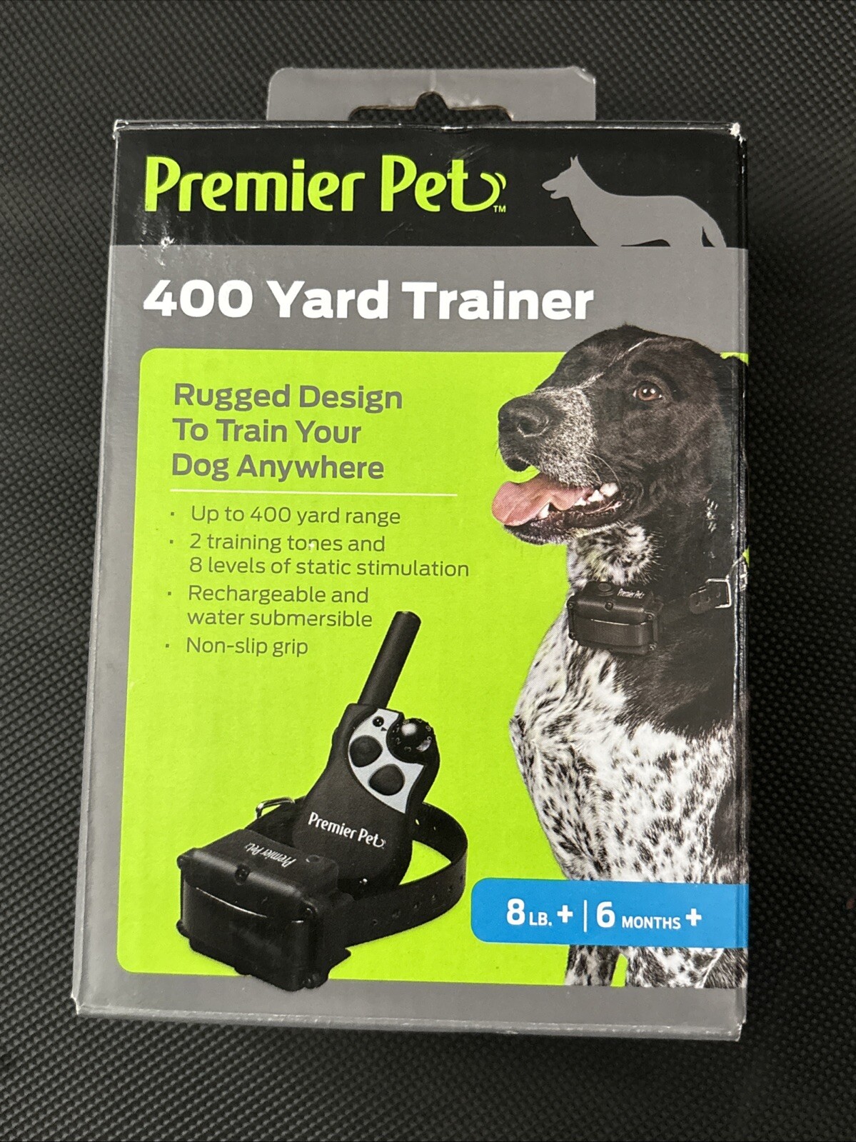 400yd Trainer Dog Remote Collar w/ static correction Recharge/water submersible