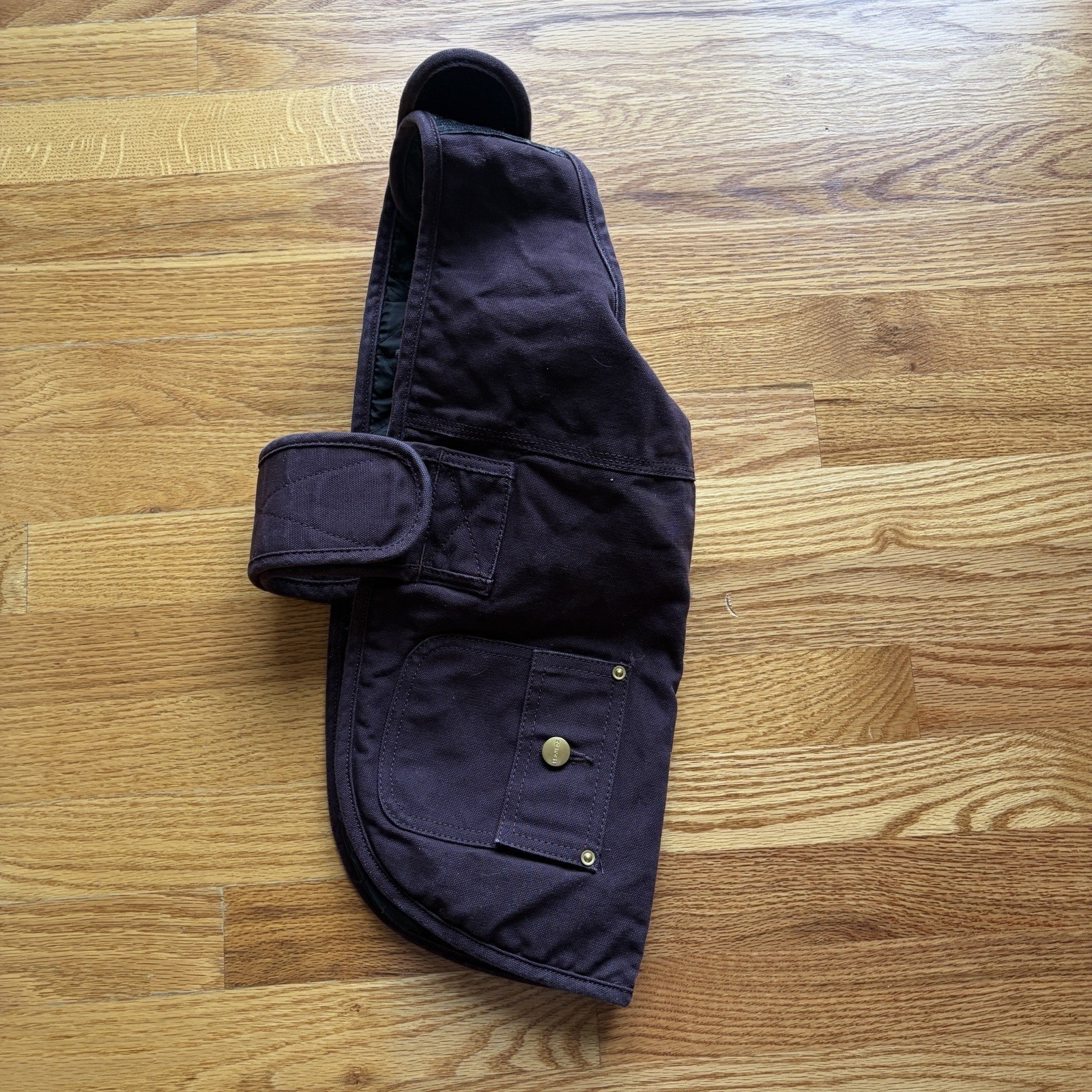 Carhartt Insulated Dog Jacket Coat Purple Canvas Adjustable Hook and Loop Pet M