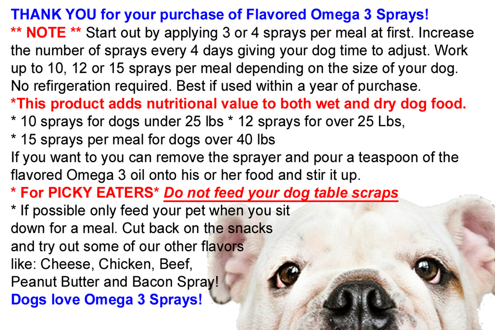 Omega 3 Dog Food Topper Peanut Butter Flavor 2 oz