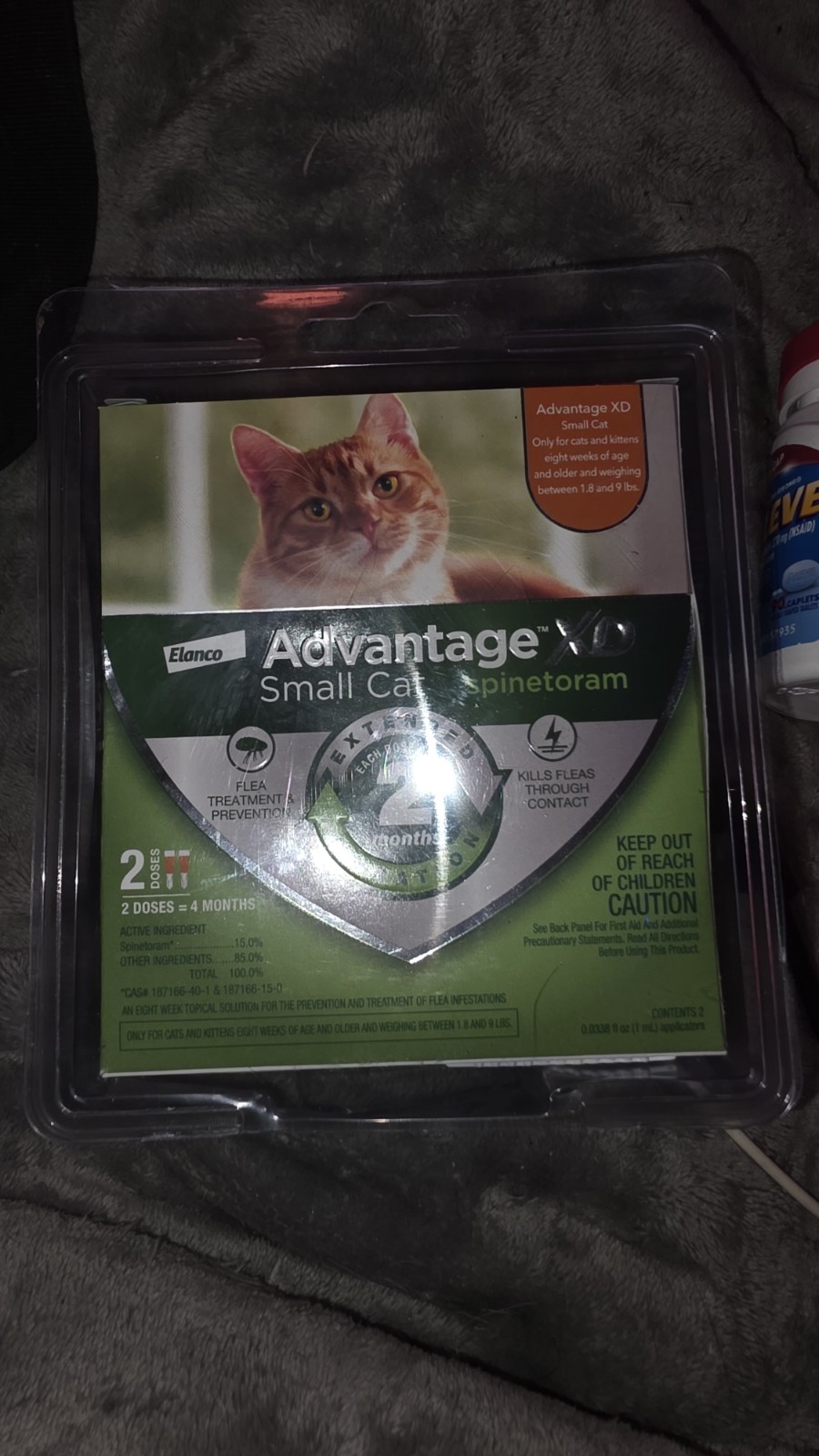 Advantage XD Small Cat Flea Prevention & Treatment 2 Dose 4 Month Protection 780