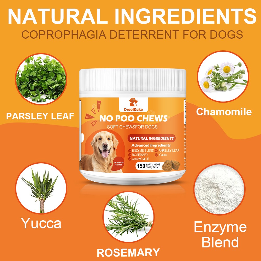 No Poo Chews for Dogs – Coprophagia & Stool Eating Deterrent – Poultry Flavor