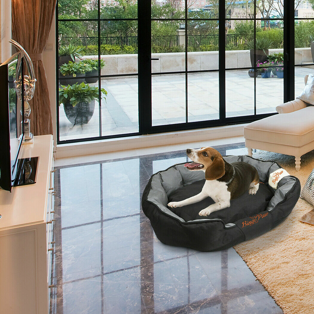 Extra Large Jumbo Orthopedic Dog Bed Soft Washable Kennel Pet Basket Waterproof