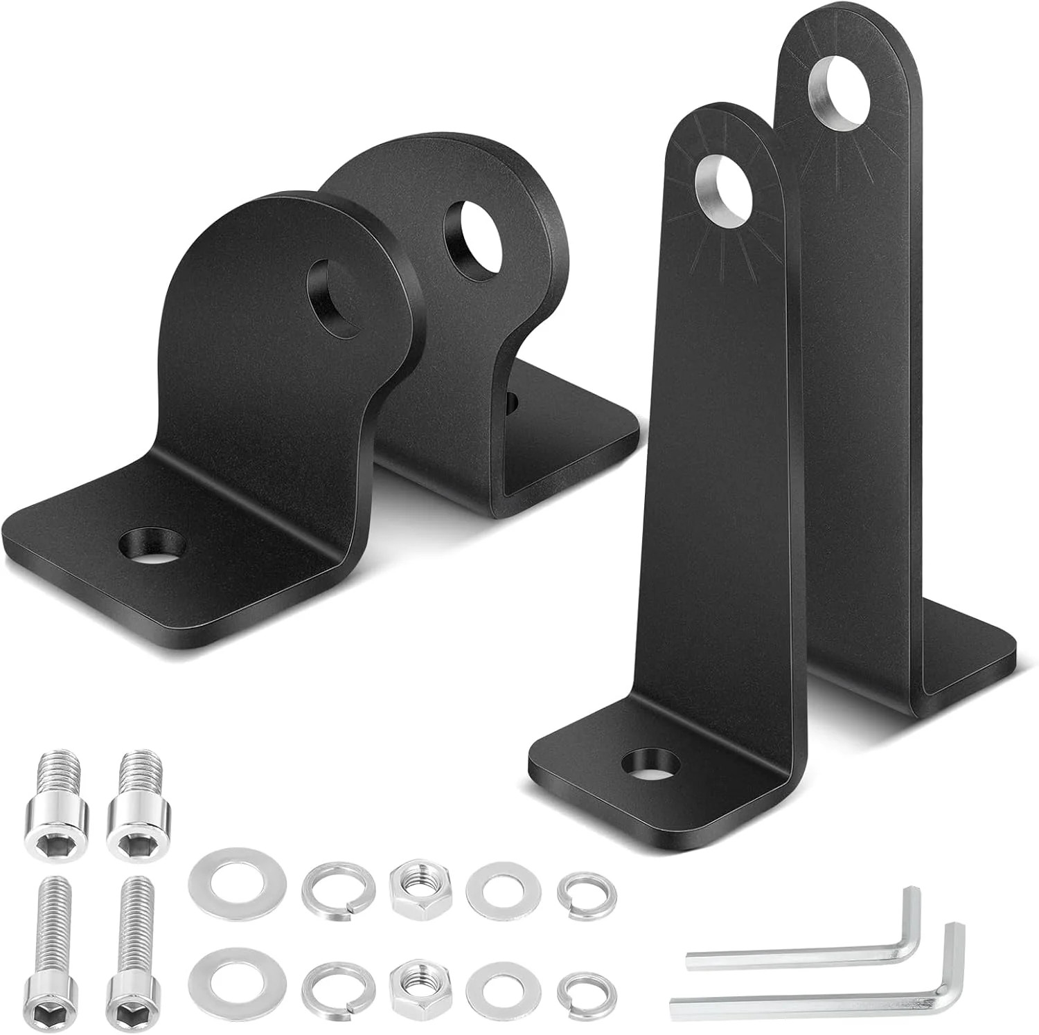 Light Bar Mounting Brackets 2 Packs Universal Side-Mounted Brackets for Straight