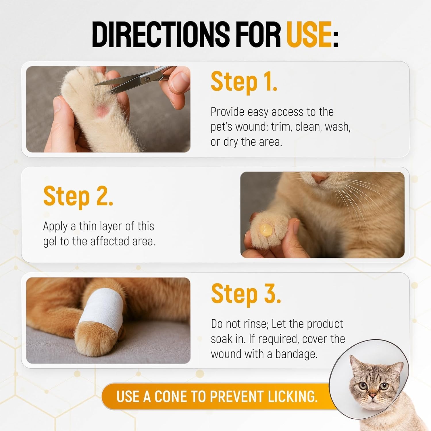 Dog Wound Care with Manuka Honey & Colloidal Silver for Scratches & Skin Irritat