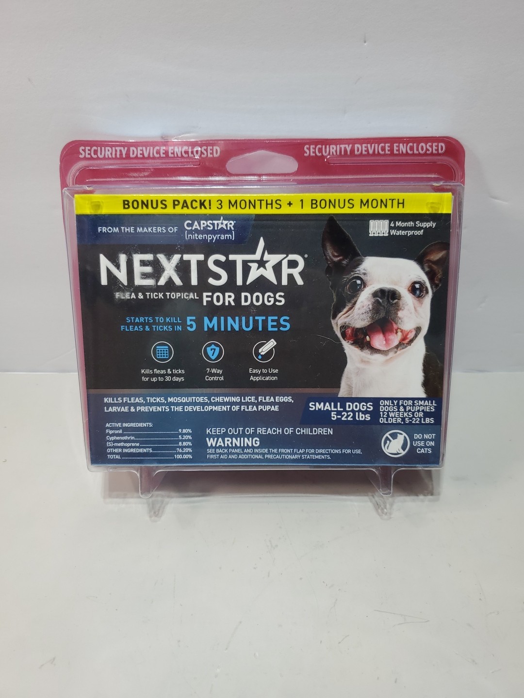 NextStar Flea Tick Treatment Small Dogs 5-22 lbs 4 Month Supply (D1)
