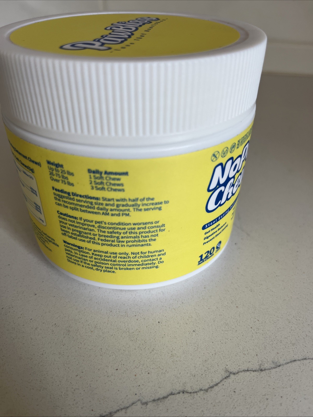 No Poo Chews, For Dogs Bacon Flavor , 120 Soft Chews,