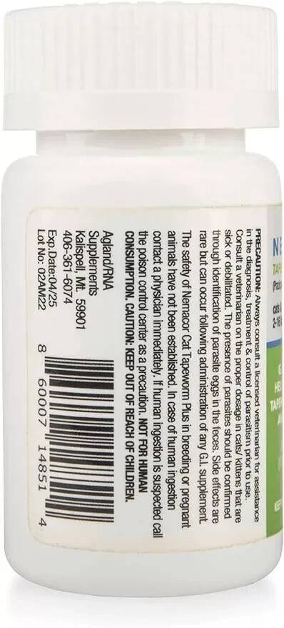 Cat Tapeworm Plus | Cats 2-16 lbs | Vanilla/Yeast | 5 Tablets