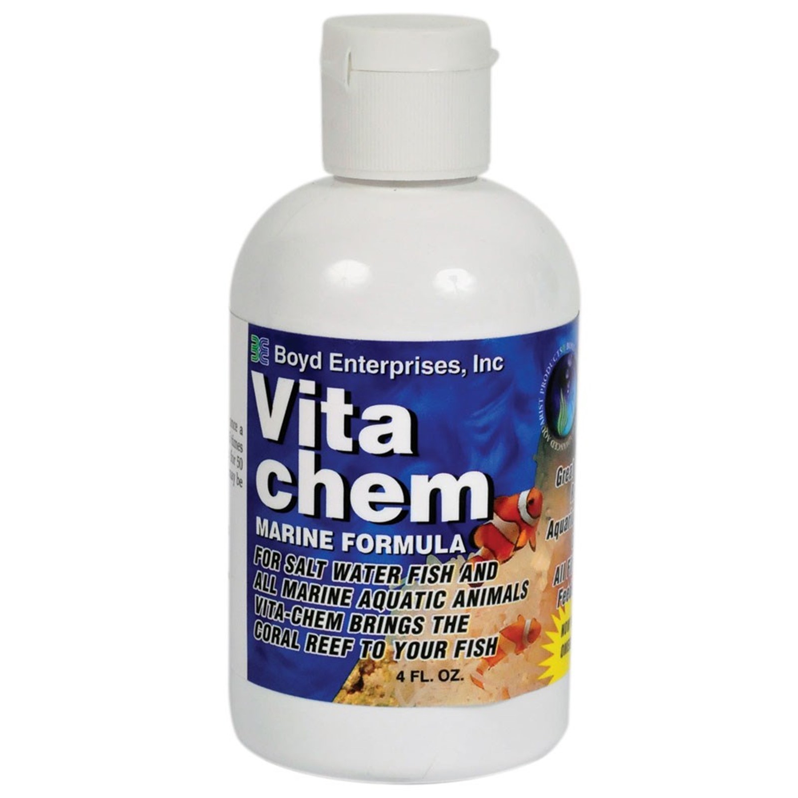 Boyd Vita Chem Marine Formula 4 oz Aquarium Tank Complete Vitamin Supplement