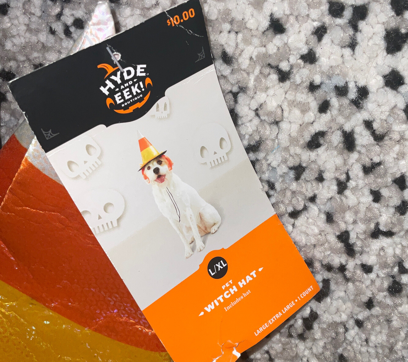 Hyde and EEK Pet CANDY CORN WITCH HAT Costume Sizes XXS/XS S/M L/XL New w/ Tags