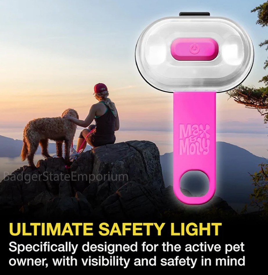 Max & Molly Matrix Ultra LED Safety Light Attaches to Any Dog Pet Collar Harness