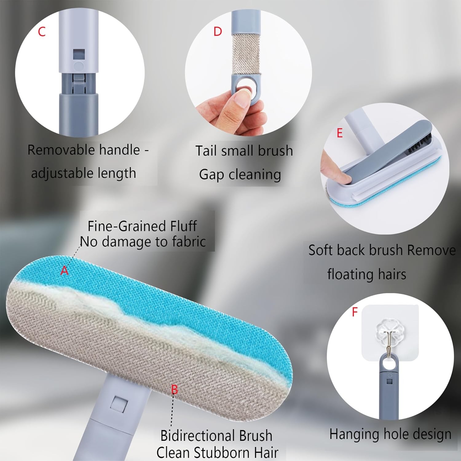 17.3 Inch Reusable Pet Hair Remover Lint Brush